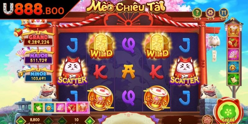 Kinh nghiệm quay hũ Mèo Phát Tài U888 dễ nổ lớn