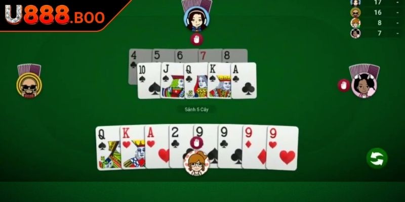 Trải nghiệm độc đáo cùng game bài Tiến Lên U888
